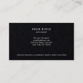 Wijnfles Sommelier Logo Zwart Visitekaartje (Achterkant)