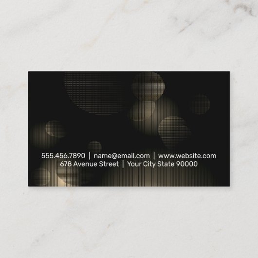 Wijnfles Stadssilhouet Visitekaartje (Achterkant)