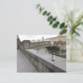 Wijnfles van de Ponte Santa Trinita Briefkaart (Staand voorkant)