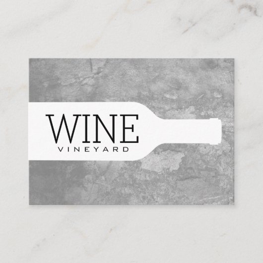 Wijnfles Visitekaartje (Voorkant)