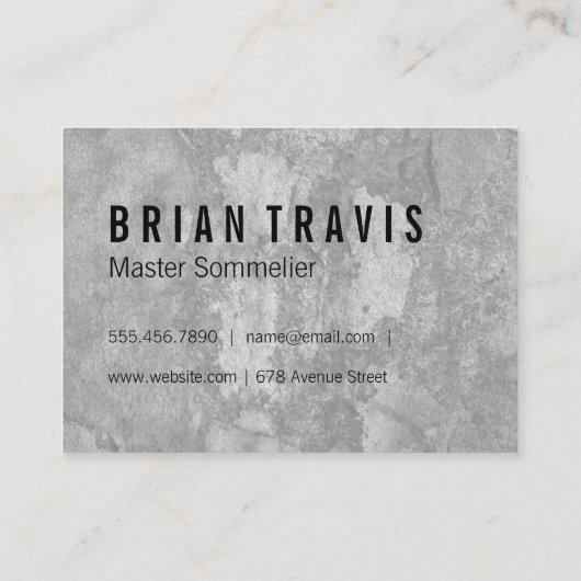 Wijnfles Visitekaartje (Achterkant)