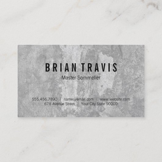 Wijnfles Visitekaartje (Achterkant)