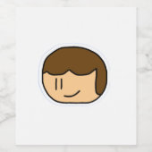 Wijnfles voor verliezers wijn etiket (Enkel label)