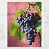 wijnfles wijn etiket (Enkel label)