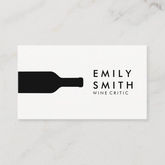 Wijnfles | Wijndruiven Visitekaartje (Voorkant)