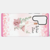 Wijnfles & Wijnglas Wijntijd Samsung Galaxy Hoesje (Achterkant horizontaal)