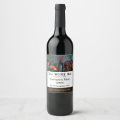 Wijnflesdisplay, wijnbar/wijnmakerij wijn etiket (Voorkant)