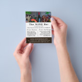 Wijnflesdisplay, wijnstang/wijnmoer Adverteren Flyer (Hand)