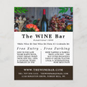 Wijnflesdisplay, wijnstang/wijnmoer Adverteren Flyer (Voorkant)