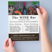 Wijnflesdisplay, wijnstang/wijnmoer Adverteren Flyer (Hand)