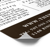 Wijnflesdisplay, wijnstang/wijnmoer Adverteren Poster (Hoek)