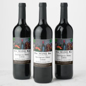 Wijnflesdisplay, wijnstang/wijnmoer wijn etiket (Flessen)