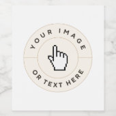 Wijnflesetiket - Aangepast (voeg afbeelding/tekst Wijn Etiket (Enkel label)