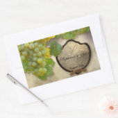 Wijnflesetiket Chardonnay Vineyard Weddenschap Rechthoekige Sticker (Envelop)