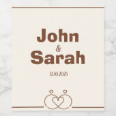 Wijnflesetiket – Elegant design Wijn Etiket (Enkel label)