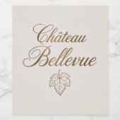 Wijnflesetiket Wijn Etiket (Enkel label)