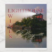 Wijnflesetiketten (3,5" x 4") wijn etiket (Enkel label)