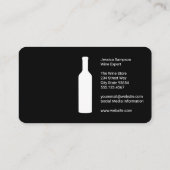 wijnflesglas | City Skyline Visitekaartje (Achterkant)