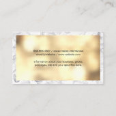 Wijnflesglas en wijndruiven visitekaartje (Achterkant)