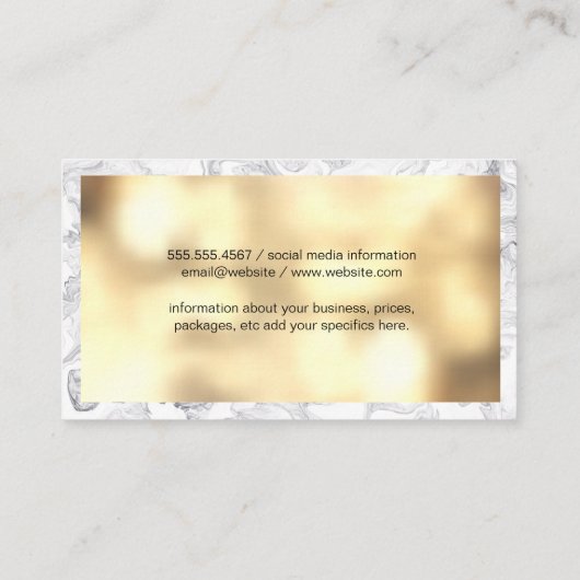 Wijnflesglas en wijndruiven visitekaartje (Achterkant)