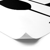 Wijnflesglas Poster (Hoek)