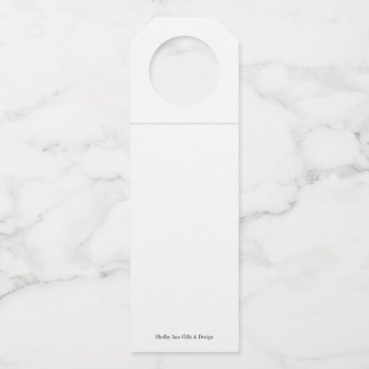 Wijnflesje - Aangepaste Labels (Achterkant)