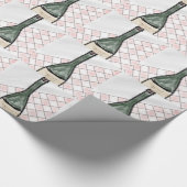 Wijnflesje Cadeaupapier (Hoek)