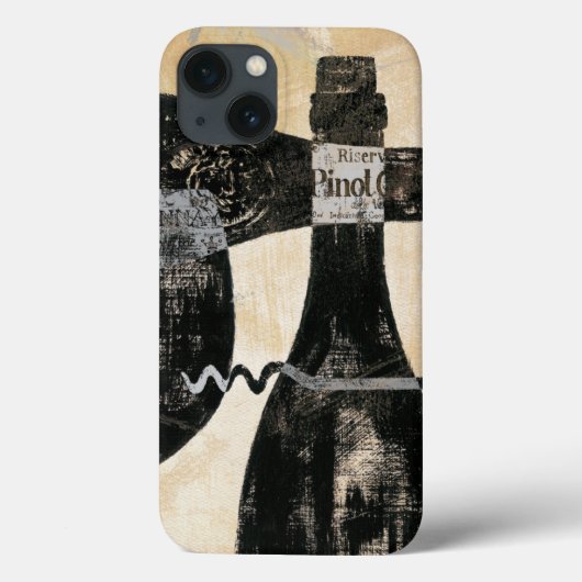 Wijnflesje en glas Case-Mate iPhone case (Achterkant)