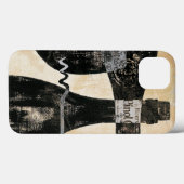 Wijnflesje en glas Case-Mate iPhone case (Achterkant (horizontaal))