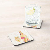 Wijnflesje en glas drankjes onderzetter (Rechterzijde)