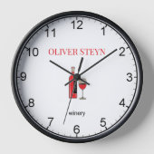 Wijnflesje en wit glas (Voorkant)