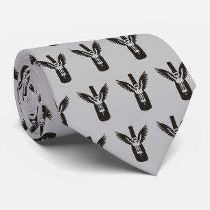 Wijnflesje met ringen en schroefdraad stropdas