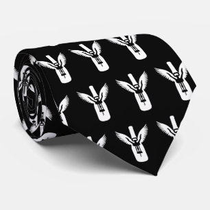 Wijnflesje met ringen en schroefdraad stropdas