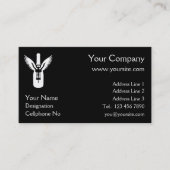 Wijnflesje met ringen en schroefdraad visitekaartje (Voorkant)