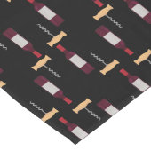 Wijnflesje met schroefdraad lange tafelloper (Hoek)