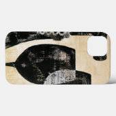 Wijnflesje met twee glazen glazen Case-Mate iPhone case (Achterkant (horizontaal))