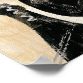 Wijnflesje met twee glazen glazen poster (Hoek)