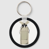 Wijnflesje Sleutelhanger (Voorkant)