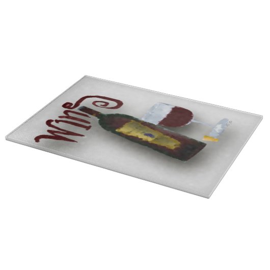 Wijnflesje Snijplank (Hoek)