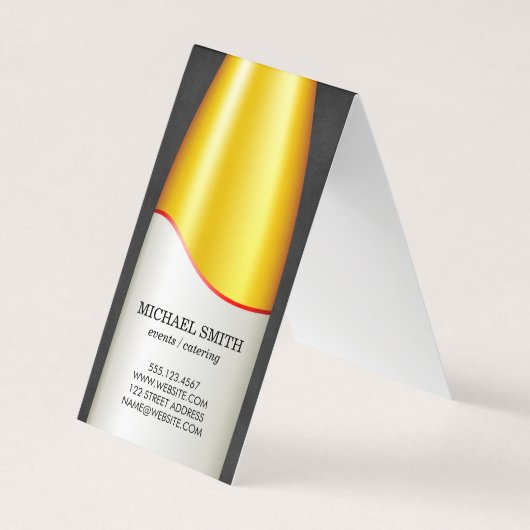 Wijnflesje Visitekaartje (Voorkant)