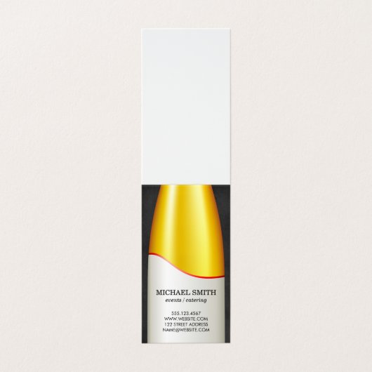 Wijnflesje Visitekaartje (Buitenkant ongevouwen)