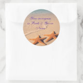 Wijnflesjes en bierbakkersetiketten ronde sticker (Tas)