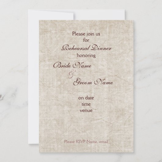 Wijnflesjes en druiven - repetitief diner kaart (Achterkant)