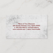 Wijnflesjes en druivensap visitekaartje (Achterkant)