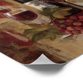 Wijnflesjes en wijnglazen poster (Hoek)