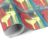 Wijnflesjes Gift Wrap Cadeaupapier (Rol Hoek)