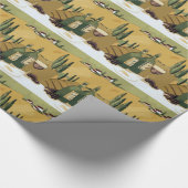 Wijnflesjes Gift Wrap Cadeaupapier (Hoek)