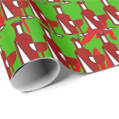 Wijnflesjes Gift Wrap Cadeaupapier (Rol Hoek)