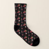Wijnflesjes glazen druiven Funny Patterned Socks Sokken (Rechts - buiten)