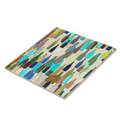 Wijnflesjes met meerdere kleuren, beige achtergron tegeltje (Zijkant)